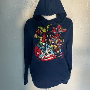 Marvel Heroes Navy Blue Hoodie